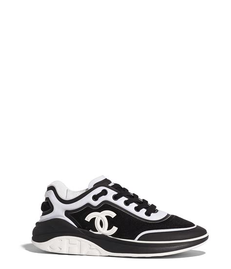 scarpe chanel camper|Chanel black and white sneakers.